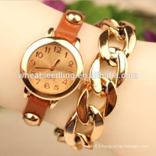 Hot selling leather bracelet stock wholesale watch manufacturer